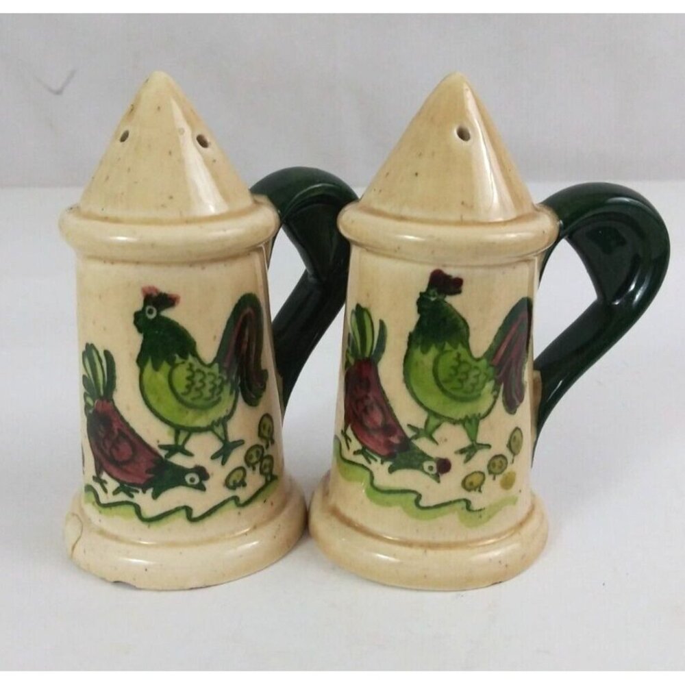 Metlox Pottery Poppy Trail Homestead Provincial 3.75" Salt & Pepper Shakers